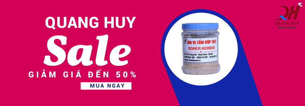 Quang Huy phân phối gia vị ướp thịt Doner kebab nhập khẩu Quang Huy phân phối gia vị ướp thịt Doner kebab nhập khẩu
