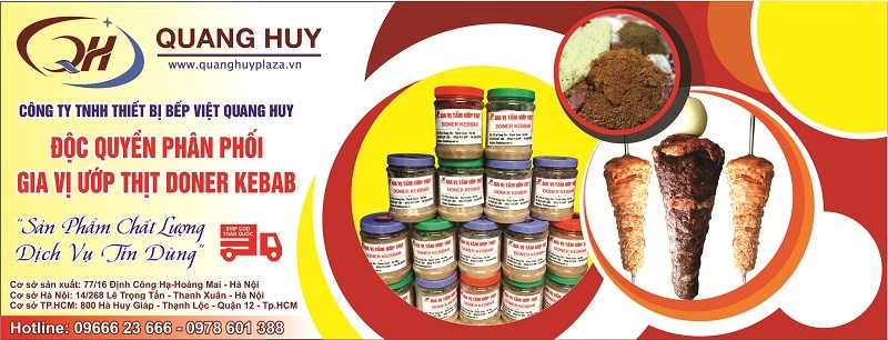 Địa chỉ chính hãng cung cấp gia vị ướp thịt Doner kebab nhập khẩu