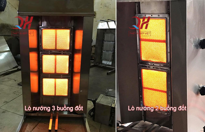 Lò nướng 2 buồng đốt 3 buồng đốt nhập khẩu