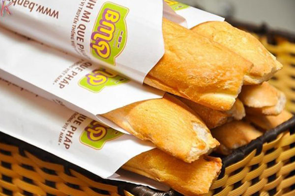 học làm bánh mì ở hà nội 2 Túi giấy đựng bánh mì được in đẹp mắt