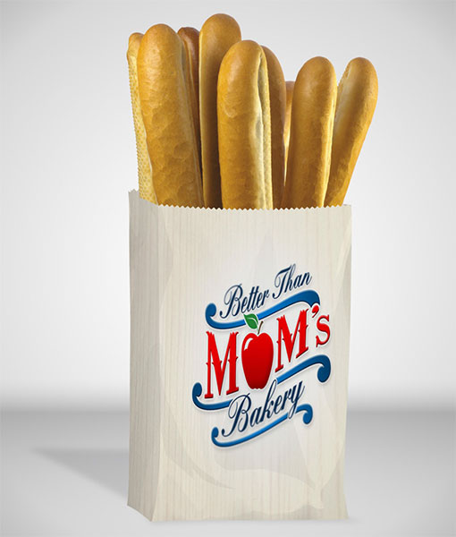 Mẫu túi giấy đựng bánh mì que