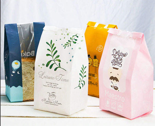 Thiết kế túi giấy đựng bánh mì đẹp với màu sắc, hình ảnh