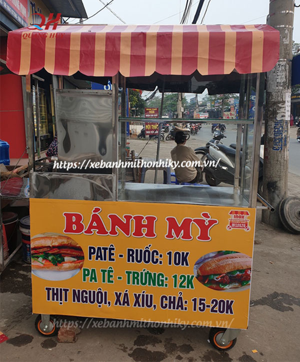 Thiết kế xe bán bánh mì [Đặc Biệt + Giá Rẻ] tại Quang Huy