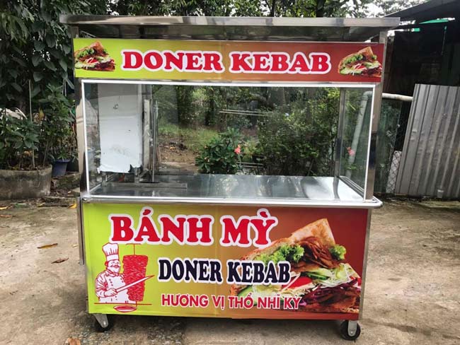 Xe bán đồ ăn sáng di động tiện dụng