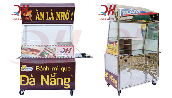 Xe bánh mì que Đà Nẵng 1m2 Quang Huy
