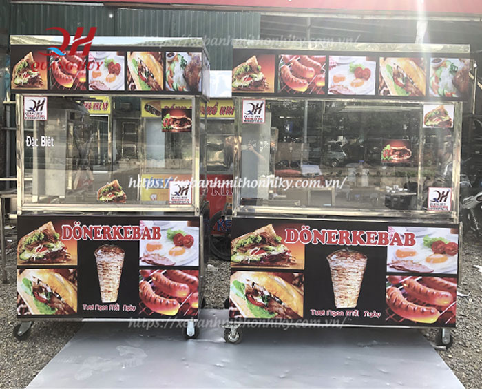 Hình ảnh xe bánh mì Thổ Nhĩ Kỳ 1m2 và 1m5