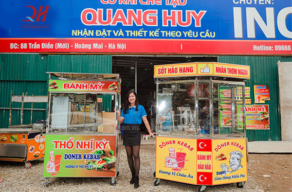 Xe bán bánh mì thổ nhĩ kỳ Quang Huy