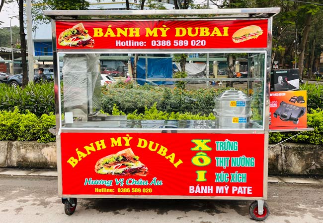 Xe bánh mì Dubai, xe bán bánh mì