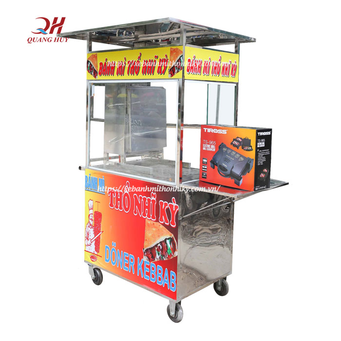 Mẫu tủ kính bán bánh mì nhỏ đẹp