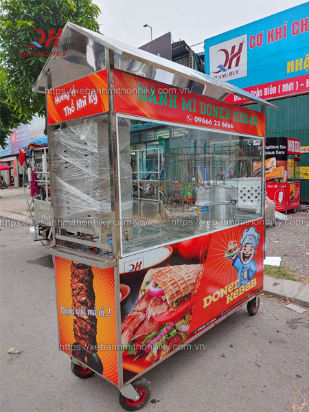 Mẫu xe xôi bán bánh mì Quang Huy mới