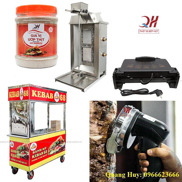 Trọn bộ thiết bị xe bán bánh mì thổ nhĩ kỳ