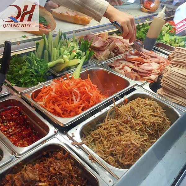 Tủ xe bán bánh mì giá rẻ