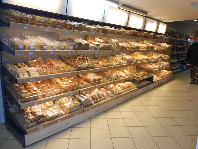 Thiết kế tủ trưng bày bánh mì