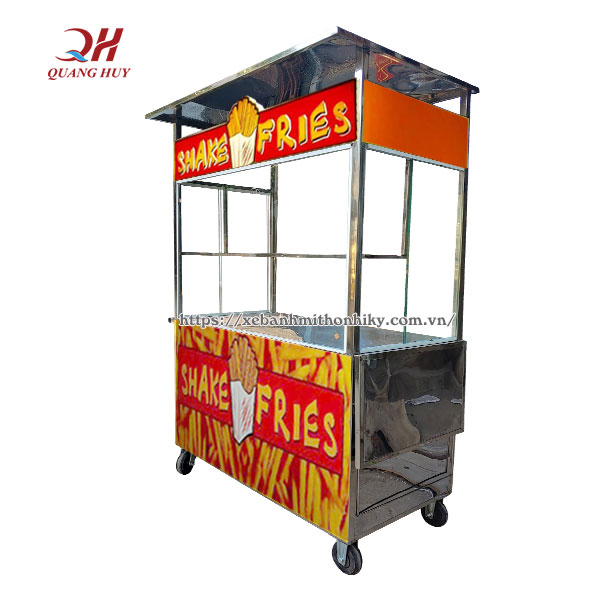 Quang Huy nhận đặt xe đẩy bán khoai tây chiên theo yêu cầu