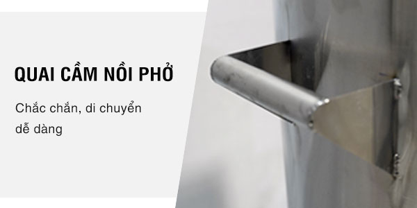 Quai cầm chắc chắn, di chuyển dễ dàng