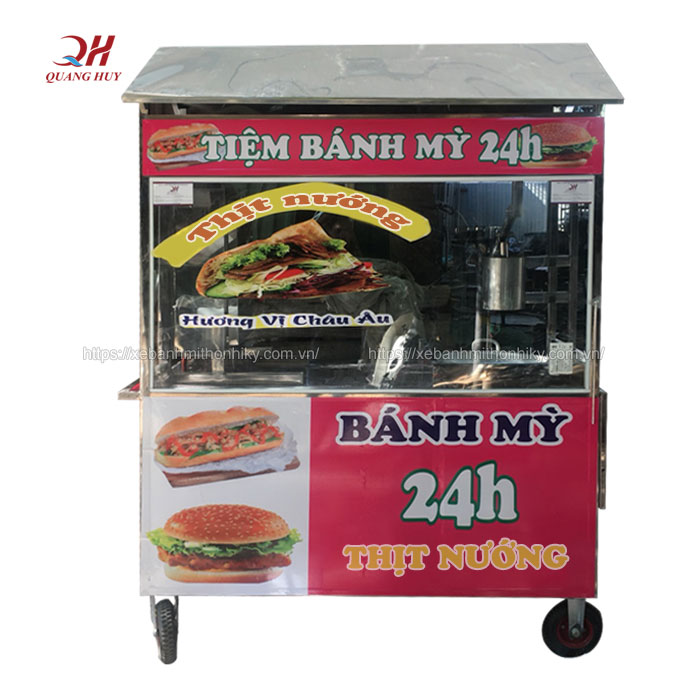 Cập nhật mẫu xe bánh mì thịt nướng mới nhất