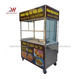 Xe bán khoai lang lắc, khoai tây chiên
