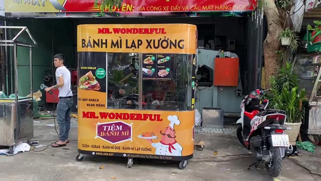Địa điểm bán xe bánh mì Thổ Nhĩ Kỳ tại Đồng Nai, mua xe Doner Kebab