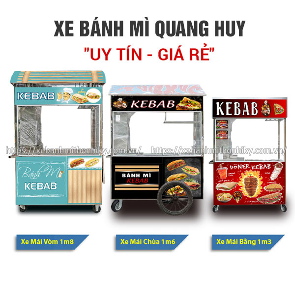 Thiết kế xe bánh mì theo yêu cầu tại Quang Huy "Đẹp - Giá Xưởng - Chất Lượng"