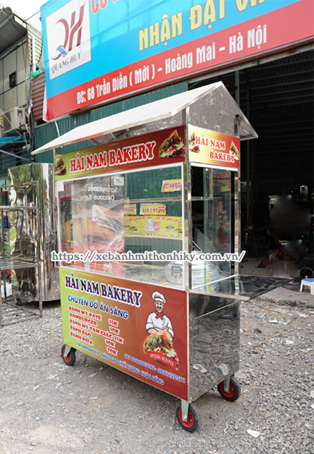 Quang Huy mẫu xe bán xôi inox đẹp