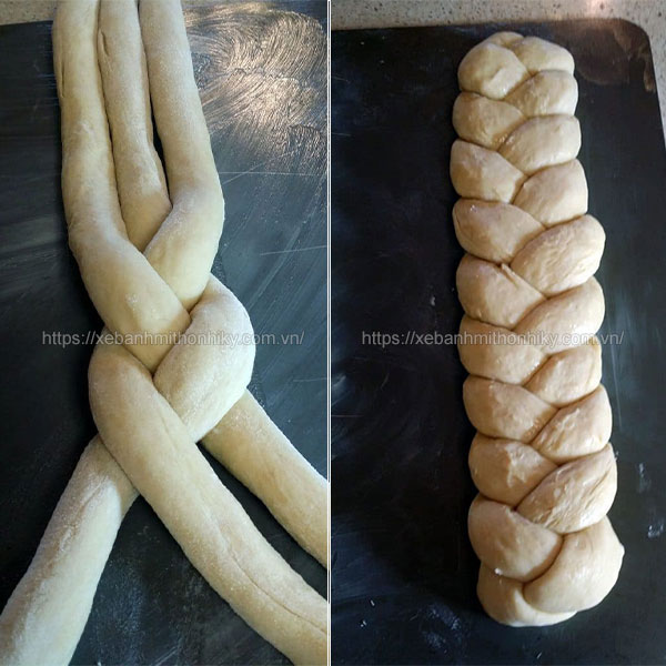Bện dây bột thành dây thừng