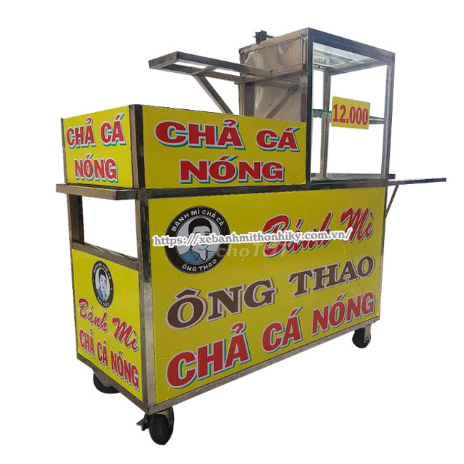Tham khảo mẫu xe bánh mì chả cá được bán trên thị trường