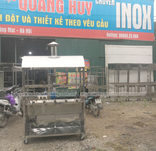 Xe quay vịt được sản xuất và phân phối tại Quang Huy