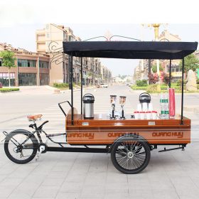 Đặt xe đạp bán cafe lưu động tại Quang Huy