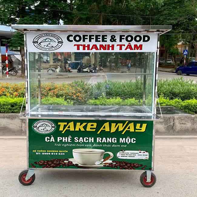 Địa chỉ uy tín mua xe đẩy bán cafe take away 