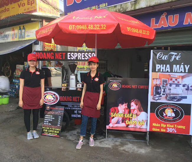 Kinh doanh bằng xe bán cafe vỉa hè