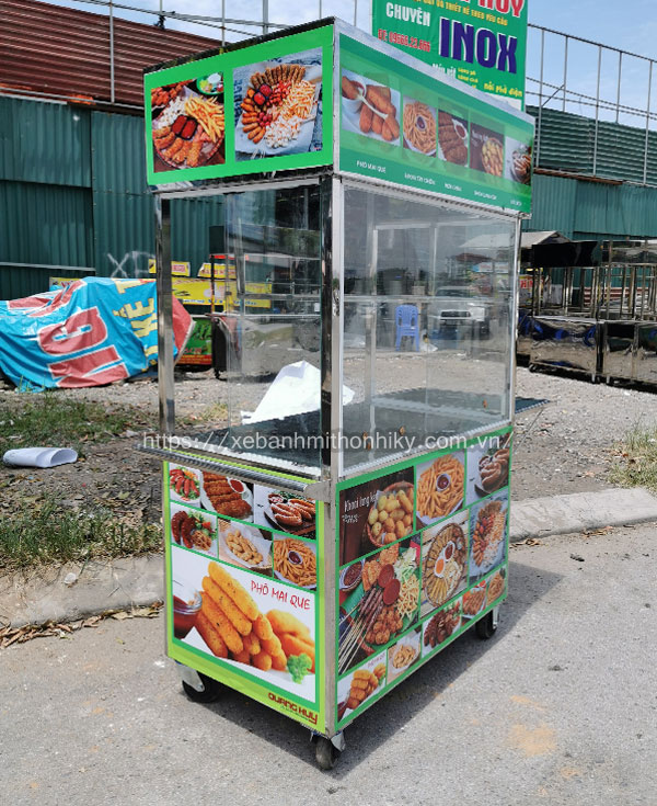 Mẫu xe bán đồ ăn vặt, đồ chiên, đồ ăn nhanh