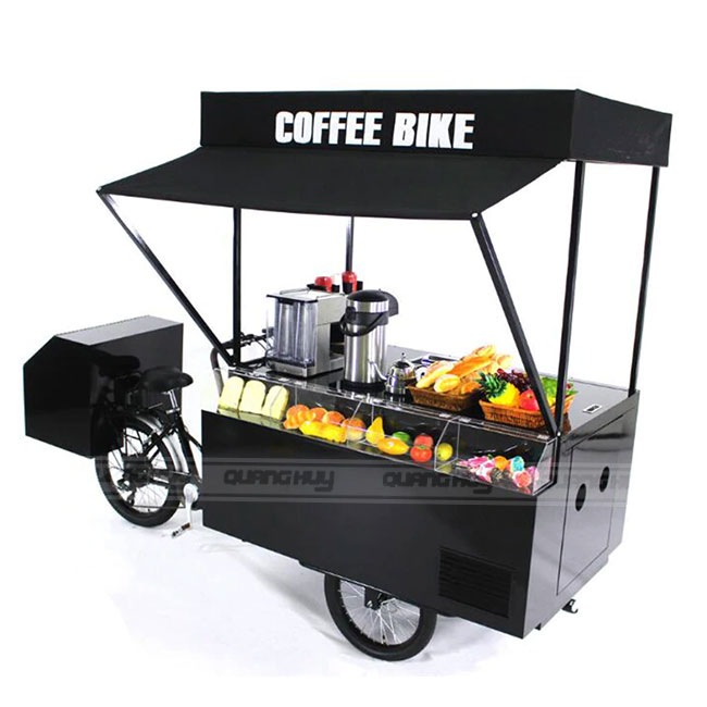 Thiết kế xe đạp bán cafe đẹp giá rẻ tại Quang Huy