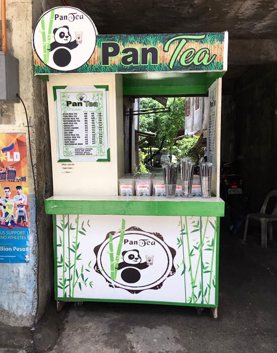 Trang trí xe bán trà sữa bằng đề can để thu hút khách hàng
