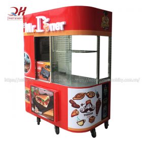 Xe Bánh Mì Kính Cong X2