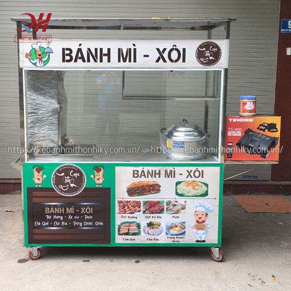Quang Huy thiết kế decal xe đẩy xôi theo yêu cầu