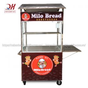 Xe đẩy bán bánh mì mini Milo Bread