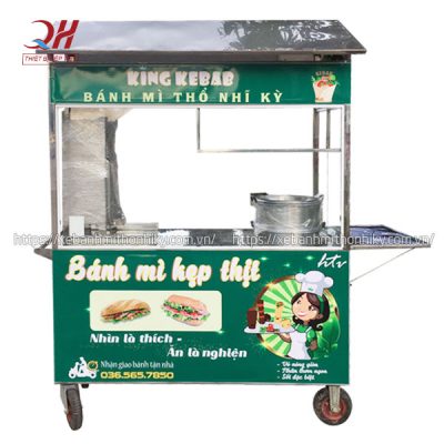 Xe đẩy xôi bánh mì King Kebab Quang Huy