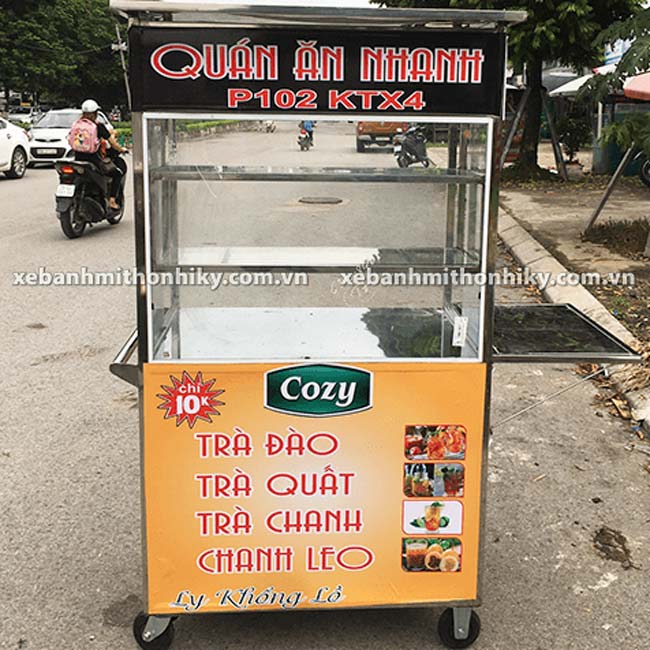 Thiết kế xe bán trà đào nhỏ gọn Thiết kế xe bán trà đào nhỏ gọn, Xe bán trà đào