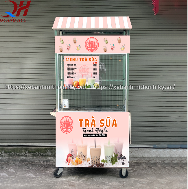 Xe có kiểu dáng nhỏ gọn, phù hợp với hầu hết mọi không gian bán hàng, giúp tiết kiệm diện tích
