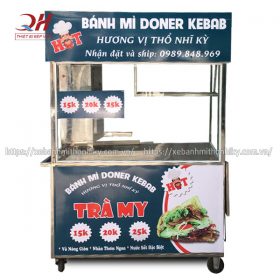 Xe đẩy bánh mì Doner Kebab Trà My Quang Huy sản xuất