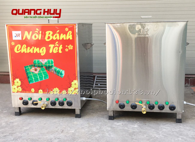 Nồi luộc bánh chưng bằng điện Quang Huy nhiều dung tích khác nhau