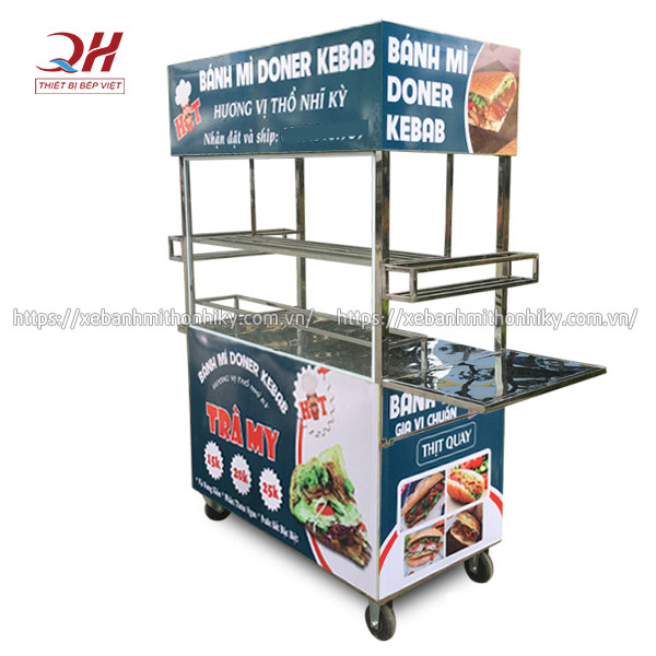 Tủ xe đẩy bán hàng thiết kế theo yêu cầu
