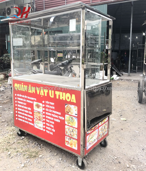 Quang Huy gia công và phân phối xe bán hàng ăn vặt trực tiếp tại xưởng