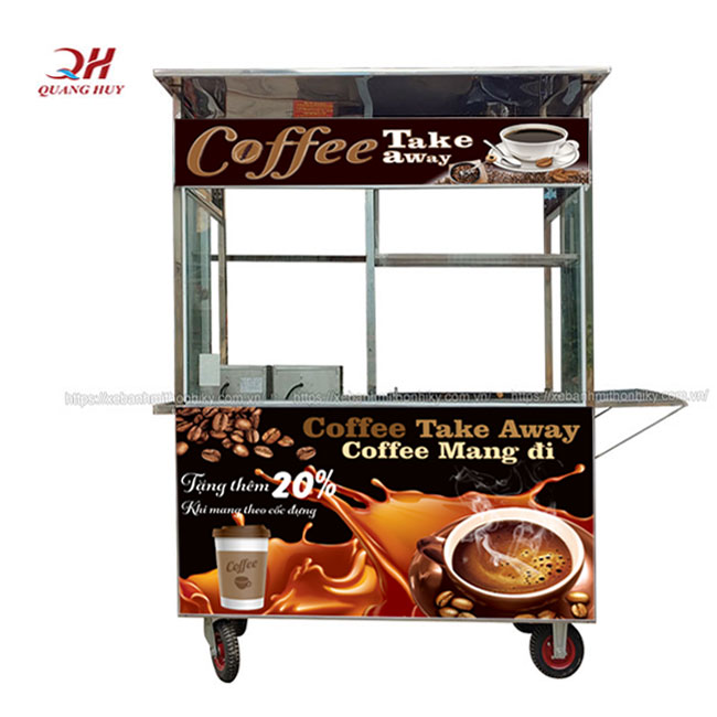 Xe đẩy bán cafe mang về