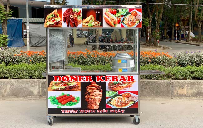Xe Doner Kebab thiết kế theo yêu cầu, mẫu xe