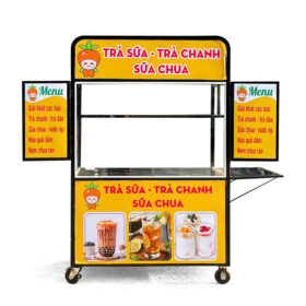 Xe trà sữa take away mái bằng 1m5 TS1500-B