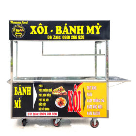 Xe bán xôi 1m5 mái bằng X1500-B