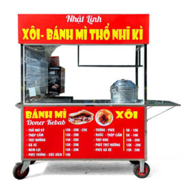 Xe bán xôi 2m mái bằng X2000-B