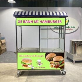 Xe bánh mì Hamburger 2m mái vòm H2000-V