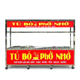 Xe bán phở bò mái bằng 2m P2000-B